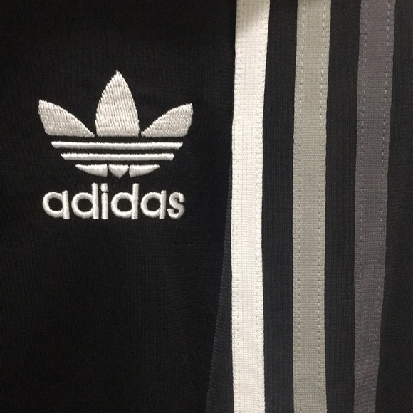 Adidas Ultrastar Black Track Jacket Sweat Warmup Jogging Leisure Suit EUC - Picture 3 of 7